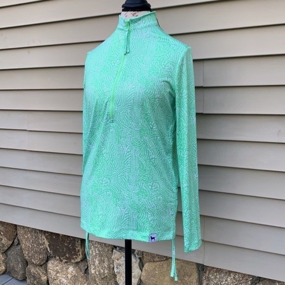 The Black Dog Ladies Outfitters Half Zip - Minty Green - Picture 3 of 16